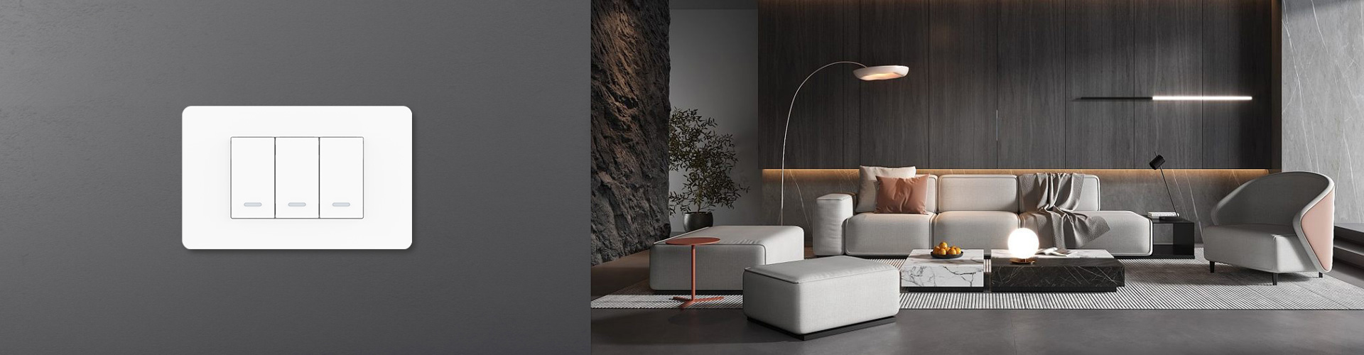 S3 curtain wireless kinetic switch