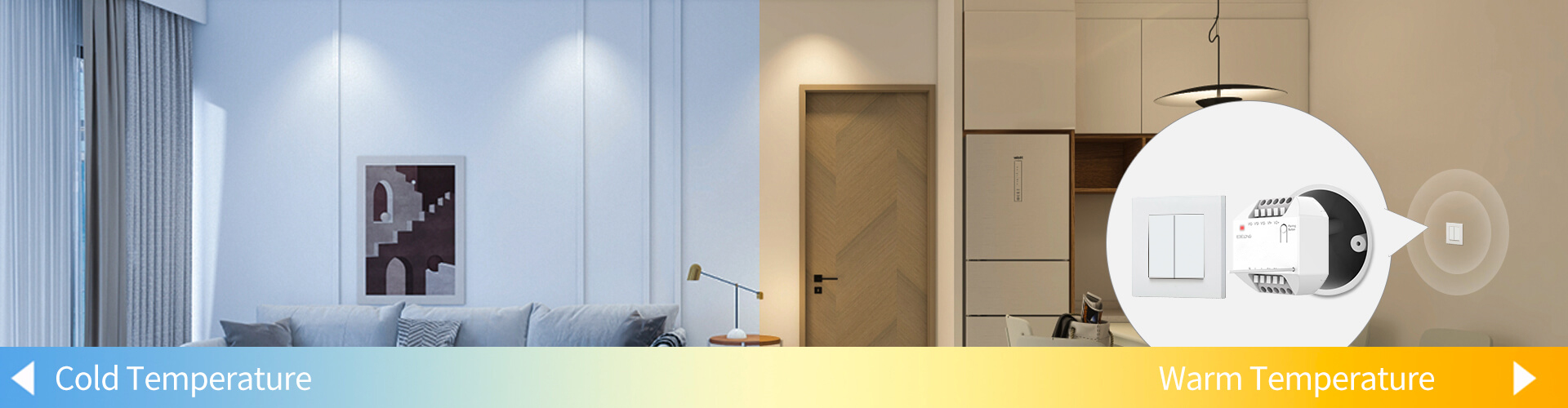 C2302 Dual-color temperature dimming, colorful life