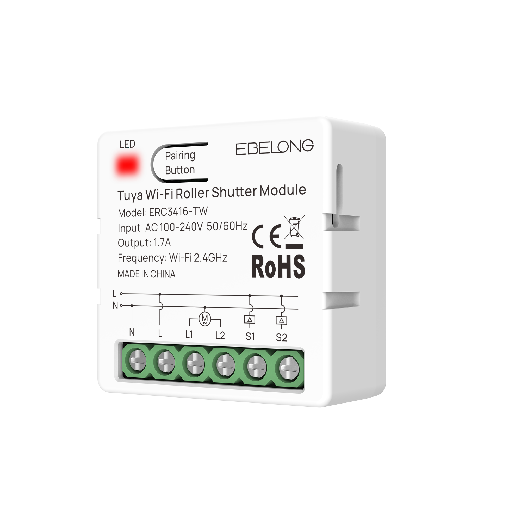 3416 Controls Roller shutter relay controller, Lighting control module | EBELONG